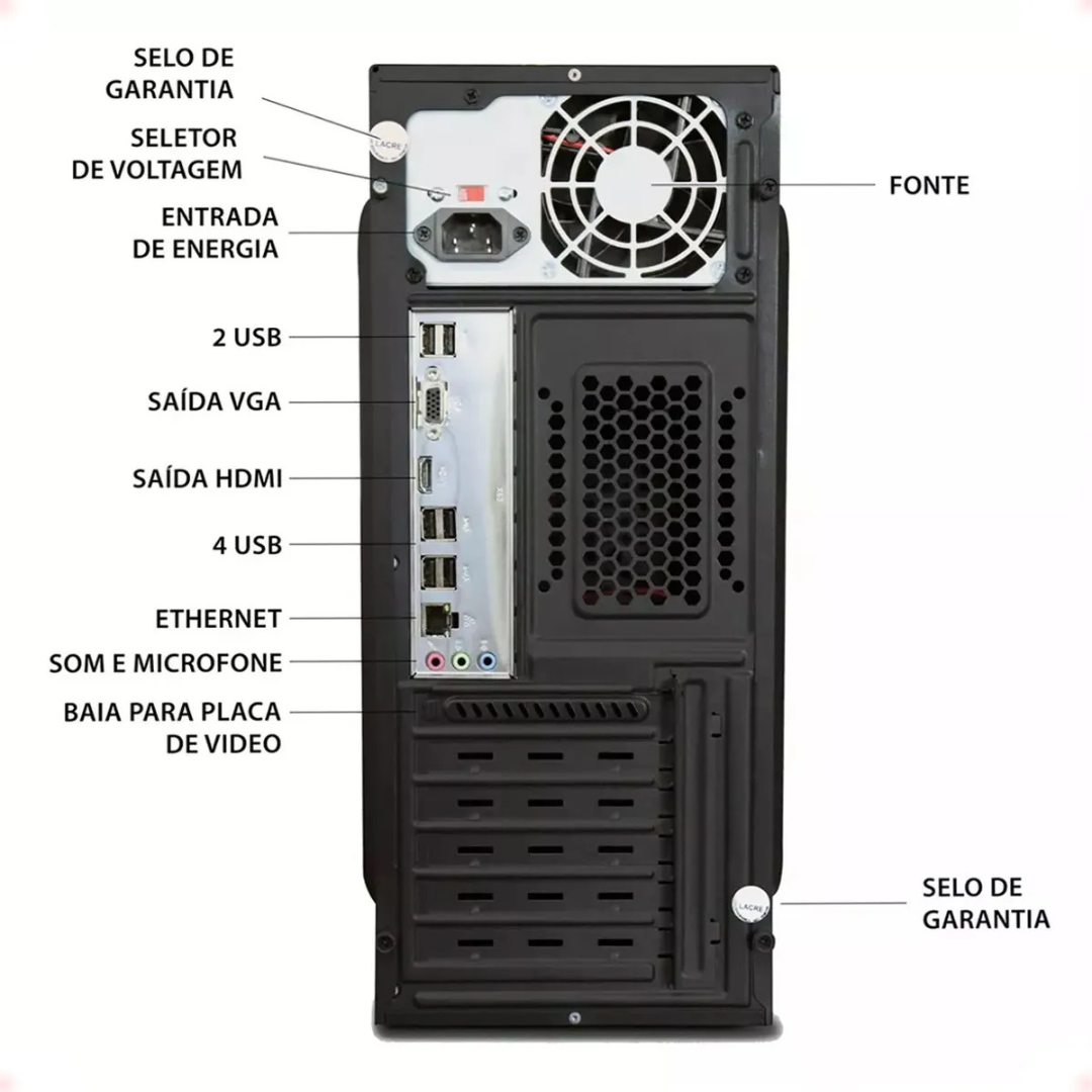 Computador Completo I5 16gb Ssd 240gb Mon 21.5 Strong Tech