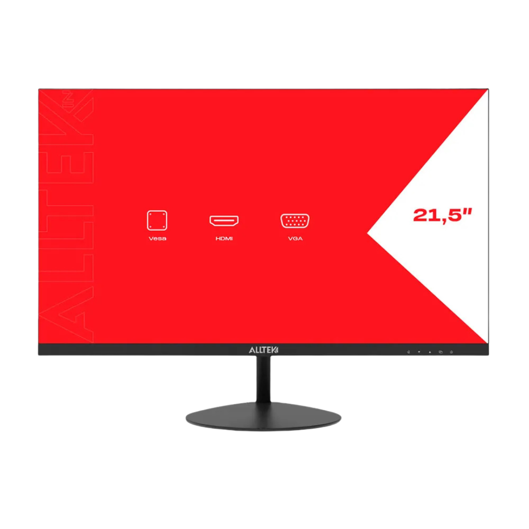 Monitor Alltek In de 21,5" FHD, Tela Ultrafina