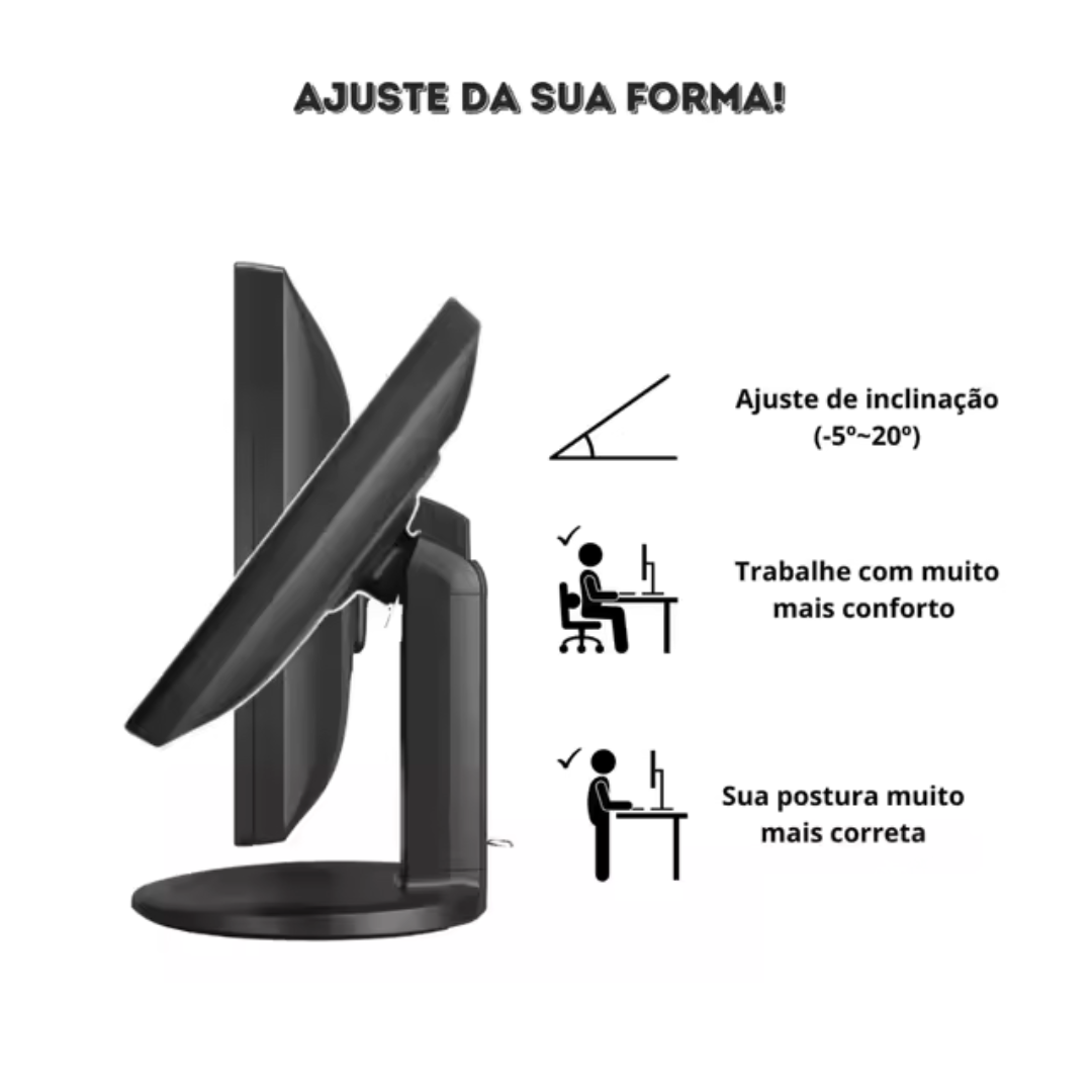 Monitor Positivo "19" POL VGA | DVI  [MODELO 13EB13PW]